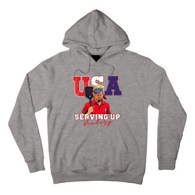 Usa Pickleball Champ Patriotic Trump Tall Hoodie