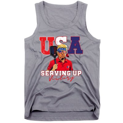 Usa Pickleball Champ Patriotic Trump Tank Top