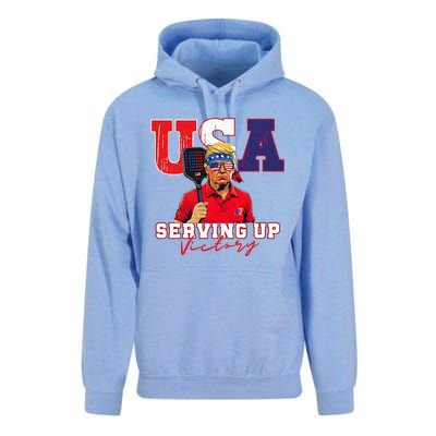 Usa Pickleball Champ Patriotic Trump Unisex Surf Hoodie