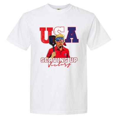 Usa Pickleball Champ Patriotic Trump Garment-Dyed Heavyweight T-Shirt