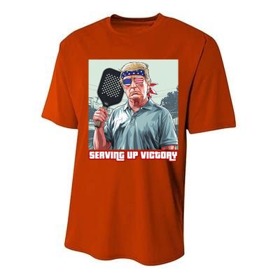 Usa Pickleball Champ Patriotic Trump Political & Pickleball Performance Sprint T-Shirt