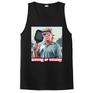 Usa Pickleball Champ Patriotic Trump Political & Pickleball PosiCharge Competitor Tank