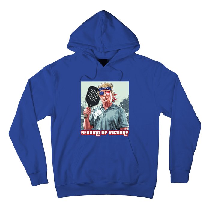 Usa Pickleball Champ Patriotic Trump Political & Pickleball Hoodie