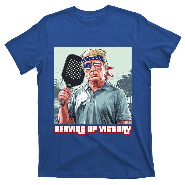 Usa Pickleball Champ Patriotic Trump Political & Pickleball T-Shirt