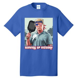 Usa Pickleball Champ Patriotic Trump Political & Pickleball Tall T-Shirt