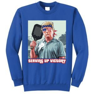 Usa Pickleball Champ Patriotic Trump Political & Pickleball Tall Sweatshirt