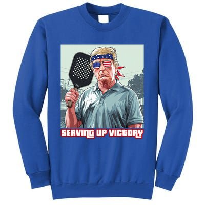 Usa Pickleball Champ Patriotic Trump Political & Pickleball Tall Sweatshirt