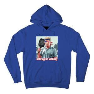 Usa Pickleball Champ Patriotic Trump Political & Pickleball Tall Hoodie