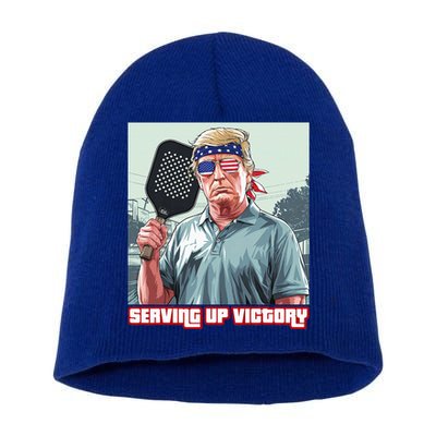 Usa Pickleball Champ Patriotic Trump Political & Pickleball Short Acrylic Beanie