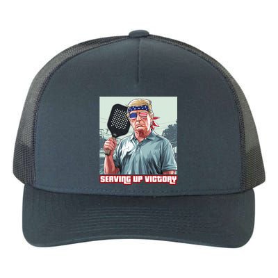 Usa Pickleball Champ Patriotic Trump Political & Pickleball Yupoong Adult 5-Panel Trucker Hat