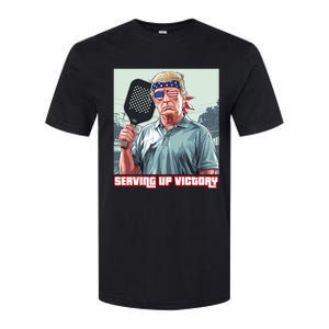 Usa Pickleball Champ Patriotic Trump Political & Pickleball Softstyle CVC T-Shirt