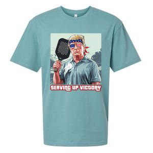 Usa Pickleball Champ Patriotic Trump Political & Pickleball Sueded Cloud Jersey T-Shirt