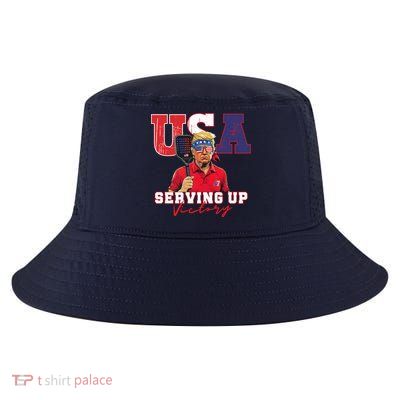 Usa Pickleball Champ Patriotic Trump & Pickleball Cool Comfort Performance Bucket Hat