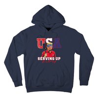 Usa Pickleball Champ Patriotic Trump & Pickleball Hoodie