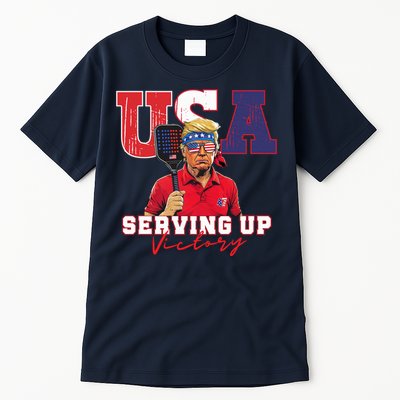 Usa Pickleball Champ Patriotic Trump & Pickleball Tall T-Shirt