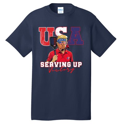 Usa Pickleball Champ Patriotic Trump & Pickleball Tall T-Shirt