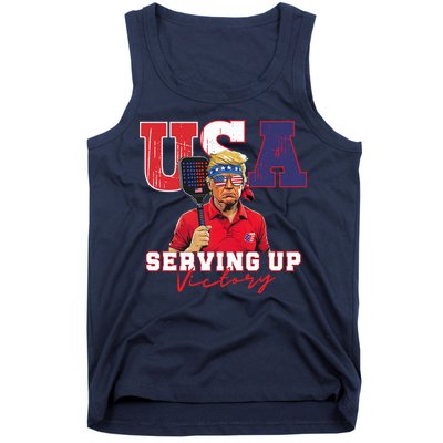 Usa Pickleball Champ Patriotic Trump & Pickleball Tank Top