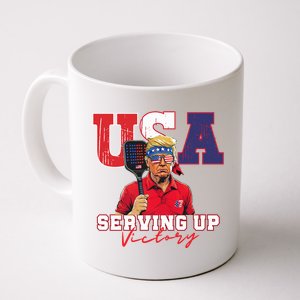 Usa Pickleball Champ Patriotic Trump & Pickleball Coffee Mug