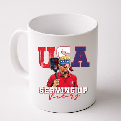 Usa Pickleball Champ Patriotic Trump & Pickleball Coffee Mug