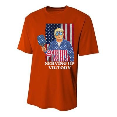 Usa Pickleball Champ Patriotic Trump Political Performance Sprint T-Shirt