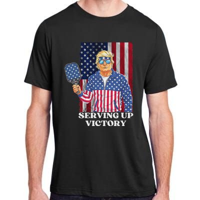 Usa Pickleball Champ Patriotic Trump Political Adult ChromaSoft Performance T-Shirt