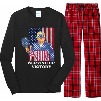 Usa Pickleball Champ Patriotic Trump Political Long Sleeve Pajama Set