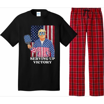 Usa Pickleball Champ Patriotic Trump Political Pajama Set