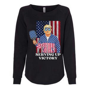 Usa Pickleball Champ Patriotic Trump Political Womens California Wash Sweatshirt