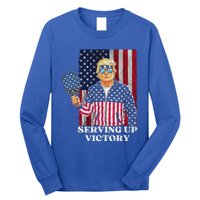 Usa Pickleball Champ Patriotic Trump Political Long Sleeve Shirt