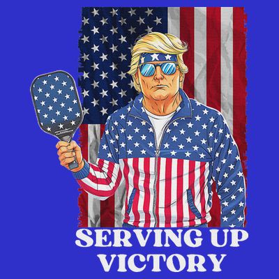 Usa Pickleball Champ Patriotic Trump Political T-Shirt