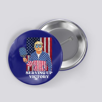 Usa Pickleball Champ Patriotic Trump Political Button