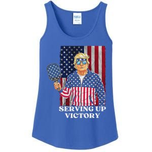 Usa Pickleball Champ Patriotic Trump Political Ladies Essential Tank