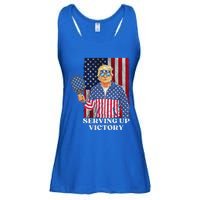 Usa Pickleball Champ Patriotic Trump Political Ladies Essential Flowy Tank