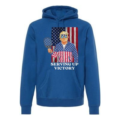 Usa Pickleball Champ Patriotic Trump Political Premium Hoodie