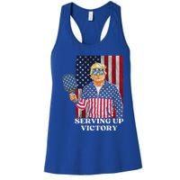 Usa Pickleball Champ Patriotic Trump Political Women's Racerback Tank