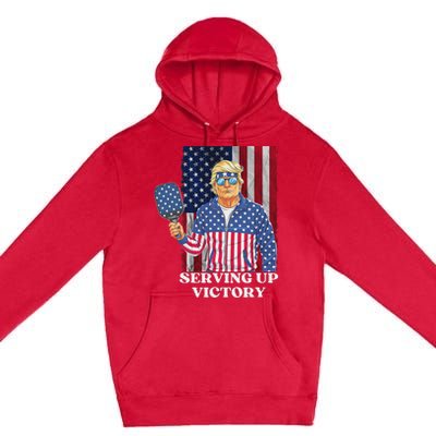 Usa Pickleball Champ Patriotic Trump Political Premium Pullover Hoodie