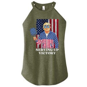 Usa Pickleball Champ Patriotic Trump Political Women's Perfect Tri Rocker Tank