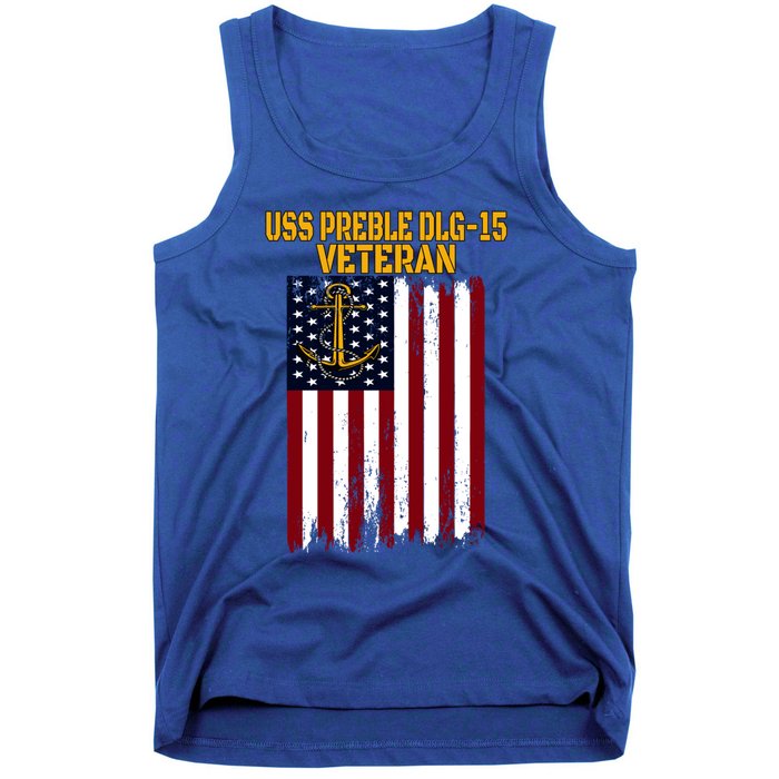 Uss Preble Dlg15 Destroyer FatherS Day VeteranS Day Cute Gift Tank Top