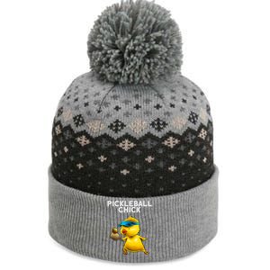 Unique Pickleball Design For Women Pickle Ball Player The Baniff Cuffed Pom Beanie