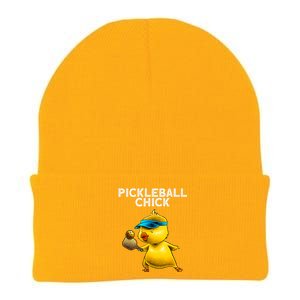 Unique Pickleball Design For Women Pickle Ball Player Knit Cap Winter Beanie