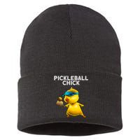 Unique Pickleball Design For Women Pickle Ball Player Sustainable Knit Beanie