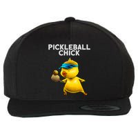 Unique Pickleball Design For Women Pickle Ball Player Wool Snapback Cap