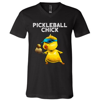 Unique Pickleball Design For Women Pickle Ball Player V-Neck T-Shirt