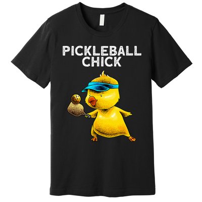 Unique Pickleball Design For Women Pickle Ball Player Premium T-Shirt