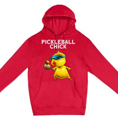 Unique Pickleball Design For Women Pickle Ball Player Premium Pullover Hoodie