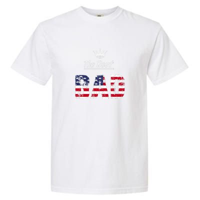 Usa Patriotic Dad Day American Flag Garment-Dyed Heavyweight T-Shirt