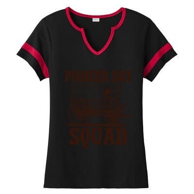 Utah Pioneer Day Squad Cool Gift Ladies Halftime Notch Neck Tee