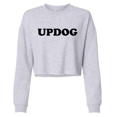 Updog Cropped Pullover Crew