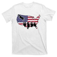 US Patriotic Eagle Soldier  Military T-Shirt