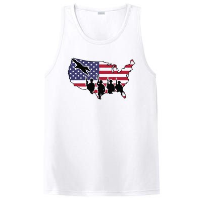 US Patriotic Eagle Soldier  Military PosiCharge Competitor Tank